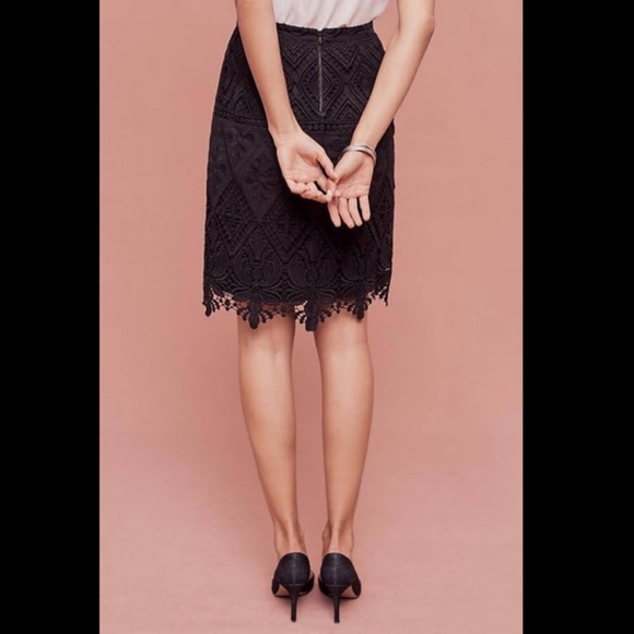Anthro Moulinette Soeurs Lace Pencil Skirt - Picture 3 of 7